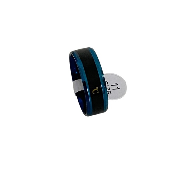 Men’s Celsius Body Temperature Blue and Black Ring Size 11 - Picture 7 of 15